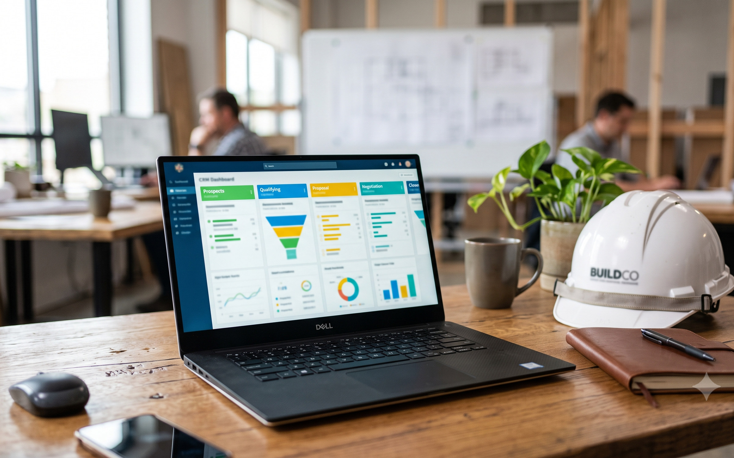 Notebook exibindo o funil de vendas de um CRM
